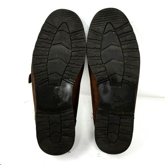 Vintage Cherokee Brown Leather Buckle Strap Loafers Women’s Size 9 - Picture 5 of 6